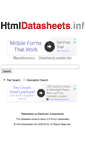 Mobile Screenshot of htmldatasheets.info