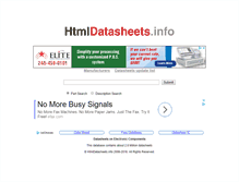 Tablet Screenshot of htmldatasheets.info